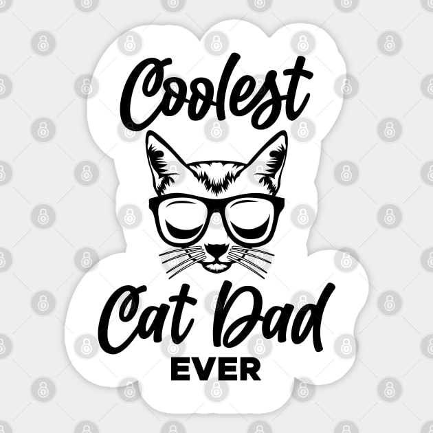 Father Of Cats Sticker by Merchment